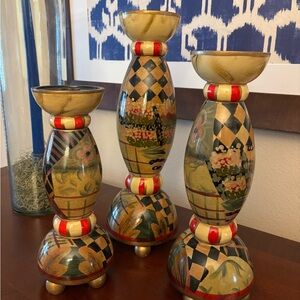 Bombay Multicolor Artistic Candle Holders